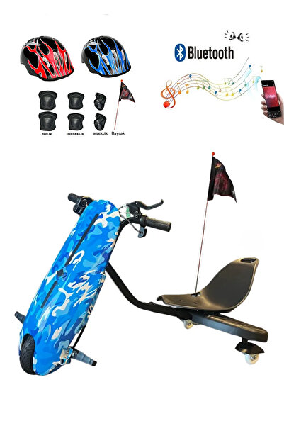 SMART STORE Citymate Drift Car Elektrikli Kaykay Bluetooth Dirift Kar Hoverboard Scooter + Koruma Ekipmanı D03
