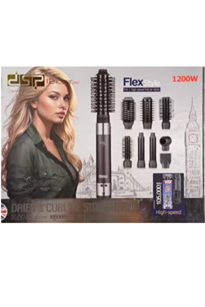 DSP FlexStyle 9-in-1 High-Speed Hot Air Styler (Model: 50124) – 1200W BLDC Moto