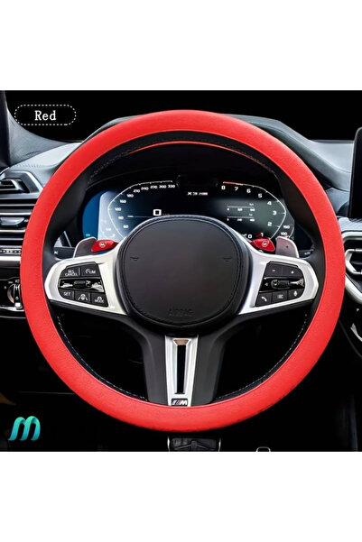 MaffStuff MaffStuff® Red Silicone Steering Wheel Cover – Elastic, Universal, Non-Slip