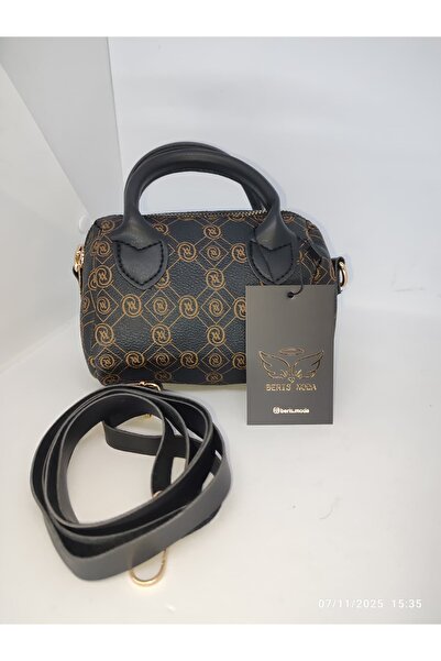 berismoda Kadın Monogram Şık Lüx EL Omuz Çanta 13x18cm