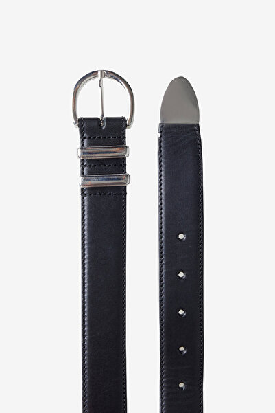 Ted Baker ÇİFT METAL BİRİT UÇLAMA DETAY DERİ KEMER