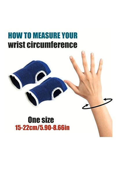 Generic 2pcs Unisex Wrist Support Brace - Gym Sports Palm Protector for Carpal Tunnel Tendonitis Pain Relief