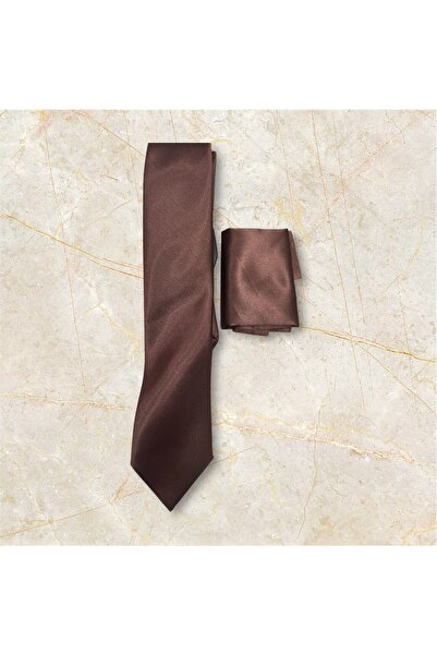 Ebrar Çeyiz Copper color tie and handkerchief