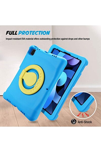 PROCASE Kids Case for iPad Air 10.9" / iPad Pro 11", Shockproof Rotating Handle Stand - Blue