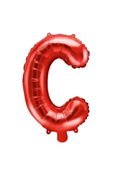 SDEPOT foil balloon, red, letter C-shaped, 40 cm