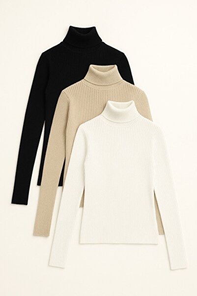 Starlight Unisex Premium Cotton Turtleneck Camisole Hooded Slimfit High Neck Sweater