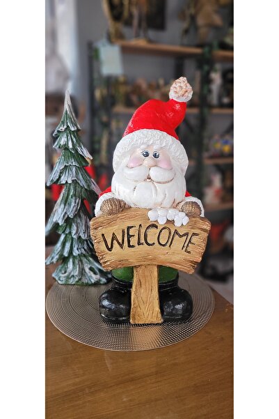 Genel Markalar Kırmızı Noel Baba Heykeli, 50 cm ve 23 cm boyutlarında, şık ve...