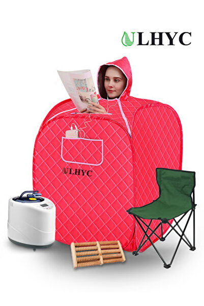 ULHYC حمام ساونا مع كرسي 80 × 80 × 125 سم