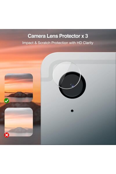 PROCASE 1 Pack Screen Protector + 3 Camera Lens Protectors for Galaxy Tab S10 FE/S9 FE 10.9"