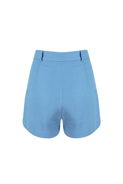 By Mare Style Jolie-Blue Organic Cotton Short Shorts