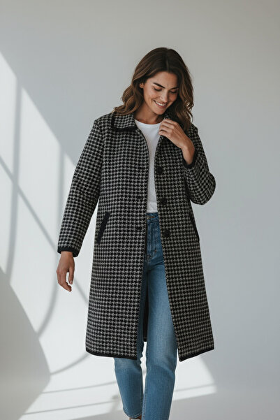 ECE GİYİM Women's Buttoned Front Thick Knit Cardigan