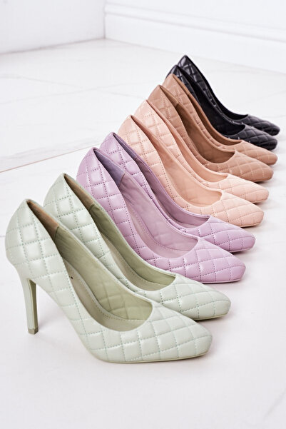 BOTO Elegant quilted heels Green Rosanna 38