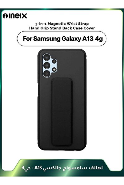 ineix غطاء واقٍ مغناطيسي 3 في 1 مع حزام معصم وحامل لهاتف Samsung Galaxy A13 4G