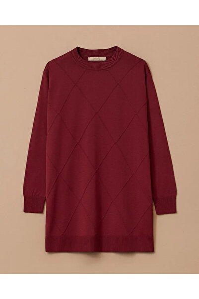 Gala-Xi Plus Size Patterned Basic Knit Tunic