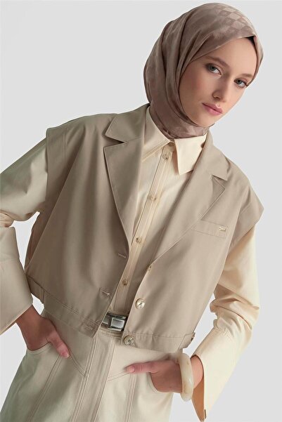 Armine Beli Ayarlanabilir Yelek 25K4804 Vizon