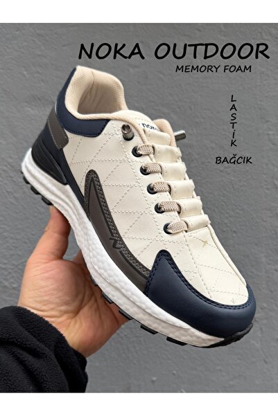 noka Men's Comfort Sneaker with Rubber Laces, Extra Soft Sole