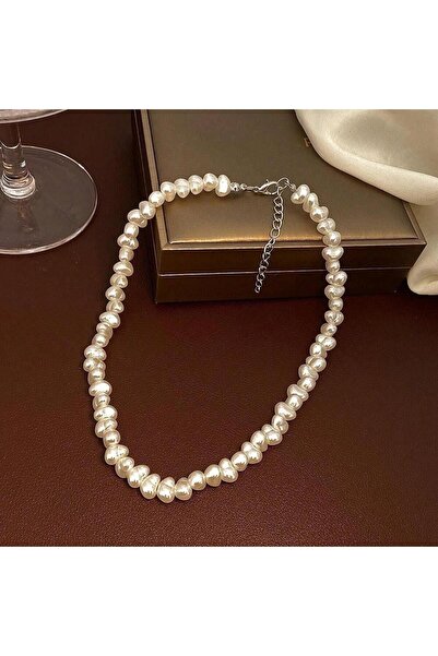 Pursehuit Colier argintiu, cu perle, Orla C4