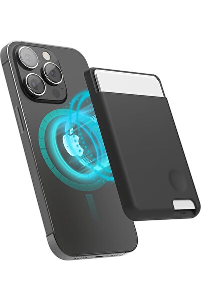 Elago Magnetic Wallet Card Holder - 2 Cards, MagSafe Compatible, Black