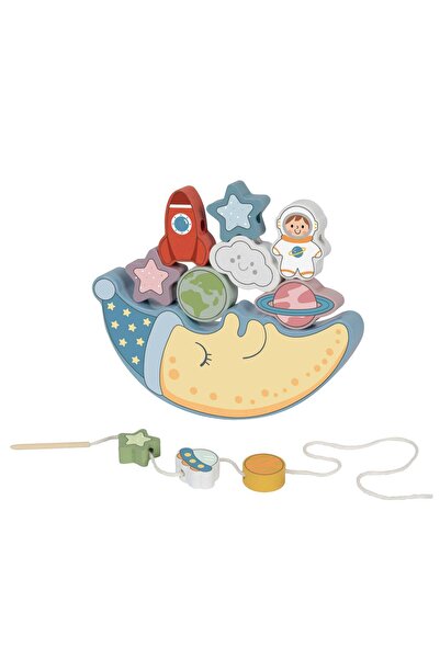 Tooky Toy Balanță din lemn FSC 2 în 1 – Spațiu