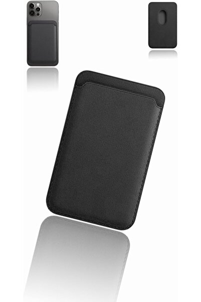 Sweet seven حامل بطاقات مغناطيسي لسلسلة iPhone 13 و12 - أسود