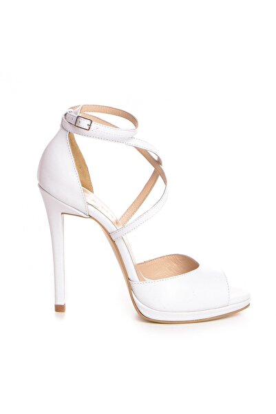 Vanilla Days Mystic Bogota Stiletto Sandals, Genuine Leather, White