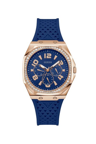 Guess Dámske elegantné hodinky s modrým ciferníkom 39 mm