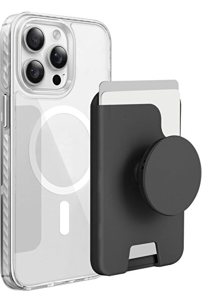 MAKINGTEC محفظة هاتف مغناطيسية مع قبضة هاتف قابلة للتوسيع، حامل بطاقات متوافق...