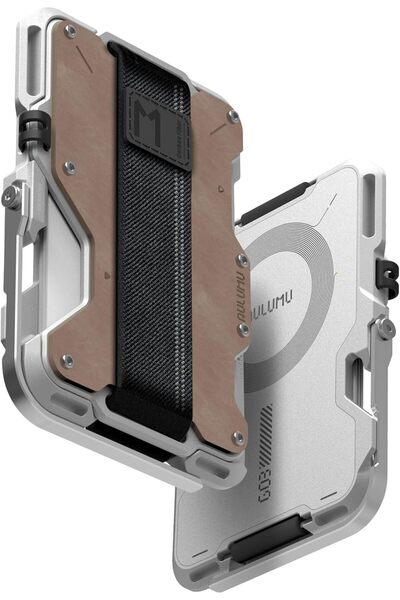 Aulumu محفظة بطاقات مغناطيسية للرجال G03 (متوافقة مع MagSafe) - متعددة الوظائف