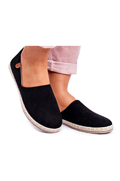 BOTO Women's black velvet espadrilles Vulcano 37