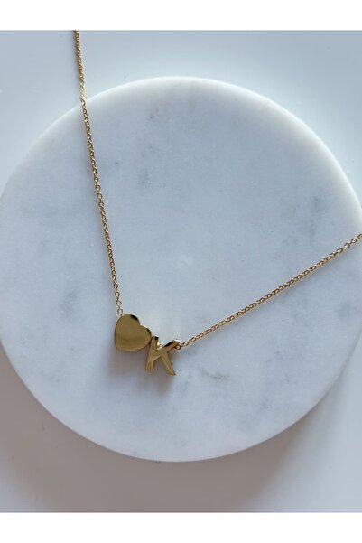 CHARMLUCKY Heart Letter Necklace