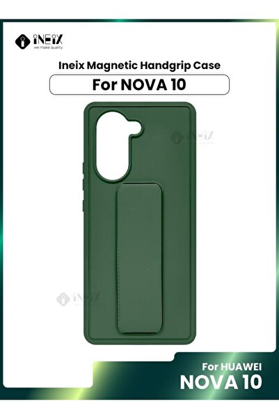ineix حزام معصم مغناطيسي 3 في 1 مع حامل وغطاء جراب لهاتف Huawei Nova 10
