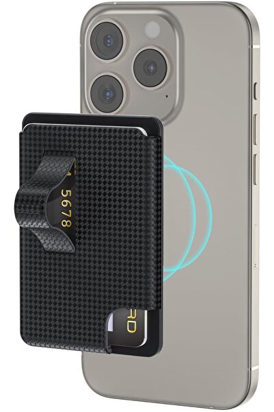 NALACAL حامل مغناطيسي للهاتف ومحفظة ماج سيف - يناسب سلسلة iPhone 12-16، بطاقت...