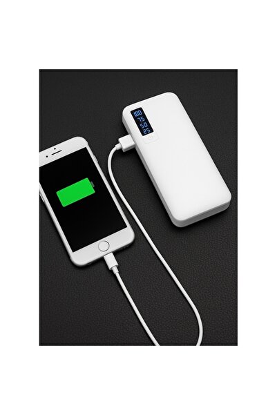 Brivoo® Brivoo Powerbank 30,000 mAh Fast Charging, 3 USB Ports, White