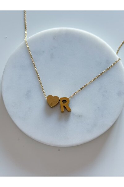CHARMLUCKY Heart Letter Necklace