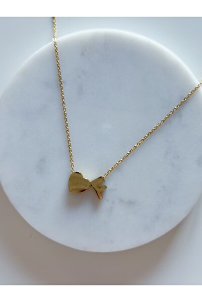 CHARMLUCKY Heart Letter Necklace