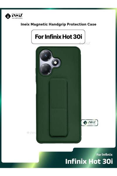 ineix 3-in-1 Magnetic Wrist Strap Hand Grip Stand Cover for Infinix Hot 30i