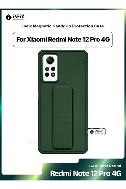 ineix غطاء واقٍ مغناطيسي 3 في 1 مع حزام معصم وحامل لهاتف Xiaomi mi Note 12 Pr...