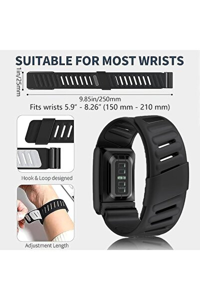 Generic Silicone Wristband Compatible with WHOOP 5.0 – Adjustable Soft Silicone Sports Loop Strap, U-Shape