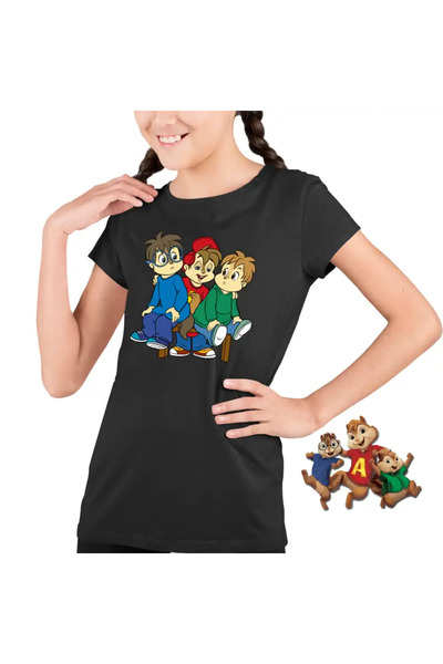 OEM T-shirt for children girls Alvin School Students Alvinnn Chipmunks