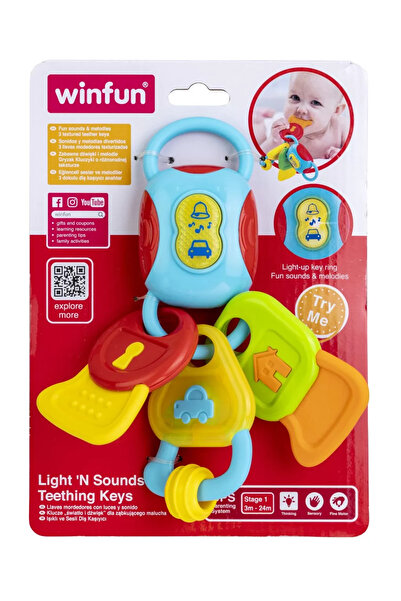 WINFUN Ключодържател със звуци и светлини за бебета,
