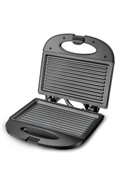 İMPEX Sandwich Maker 2 Slice SW 3601 | 750W | Non-Stick Plates | Cool Touch Handle |Indicator Lights