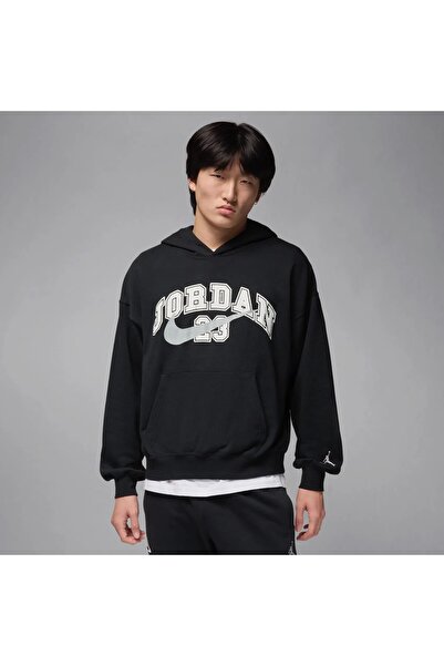 Nike Jordan MVP Fleece PO Hoodie Erkek Siyah Mevsimlik Sweatshirt