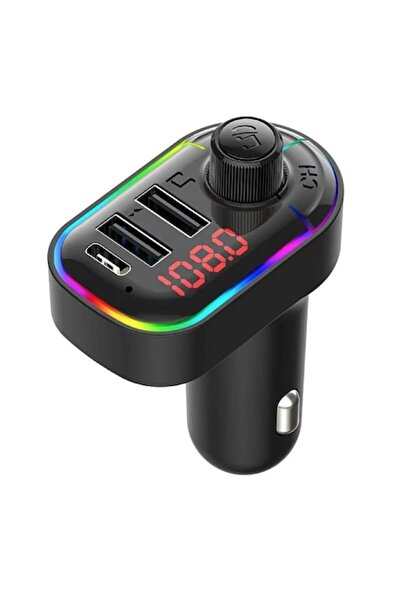 Brivoo® Brivoo C12 FM Car Transmitter, Bluetooth 5.0, Dual USB Fast Charge, TF Card, LED Display, Hands-Free