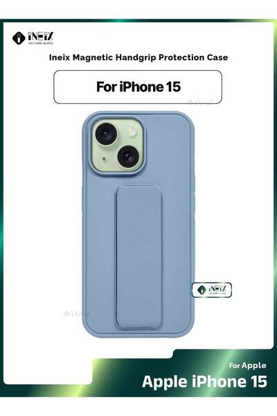 ineix غطاء واقٍ مغناطيسي 3 في 1 مع حزام معصم وحامل لهاتف iPhone 15