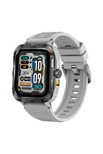 Ixiu ® ZW69 Unisex Smartwatch - 1.97" AMOLED, Health Monitoring, Sports Modes, Silver Band