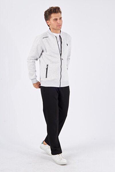 Marco Ferry Plus Size Fleece-Lined 3-Thread Winter Tracksuit Set White 5721B-B