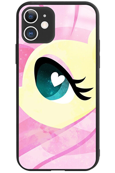 WANNA PROTECT حافظة هاتف لامعة لهاتف iPhone 11 بنمط Fluttershy مطبوع مع حماية...