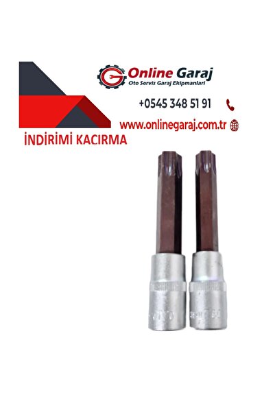 Arm 1/2 Long Socket T60-T70 Torx Allen Set - 2 Pieces