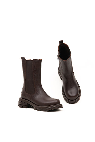 Bulls & Gulls Women's Chelsea Boots Thick Non-Slip Sole Genuine Leather