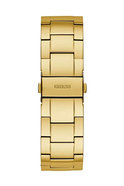 Guess Pánske náramkové hodinky s puzdrom s priemerom 44 mm a zlatým ciferníkom